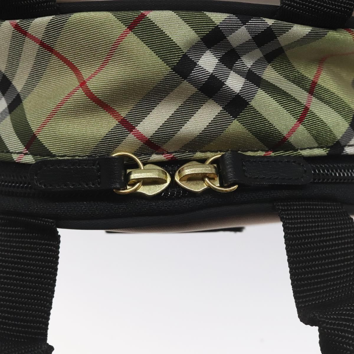Burberry Nova Check Handbag Nylon, BROWN, NYLON, Handbag