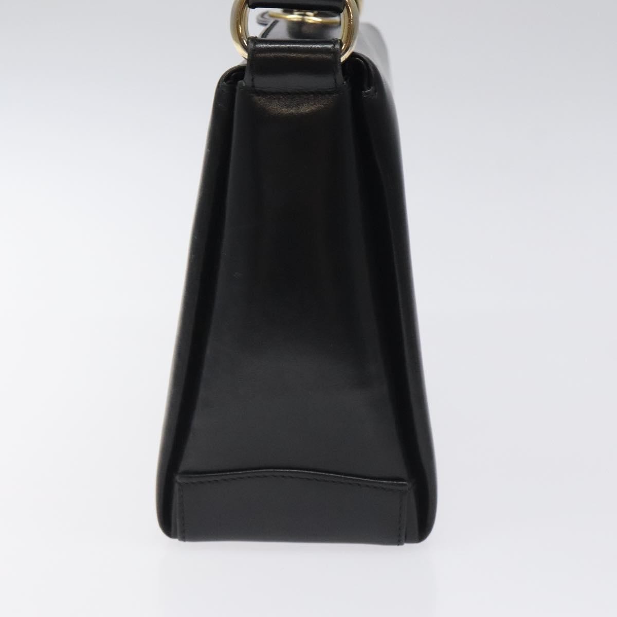 Gucci Vintage Convertible Box Crossbody Bag Leather, BLACK, LEATHER, Handbag