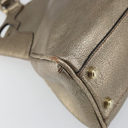 cartier Marcello Handbag Leather, GOLD, LEATHER, Tote bag