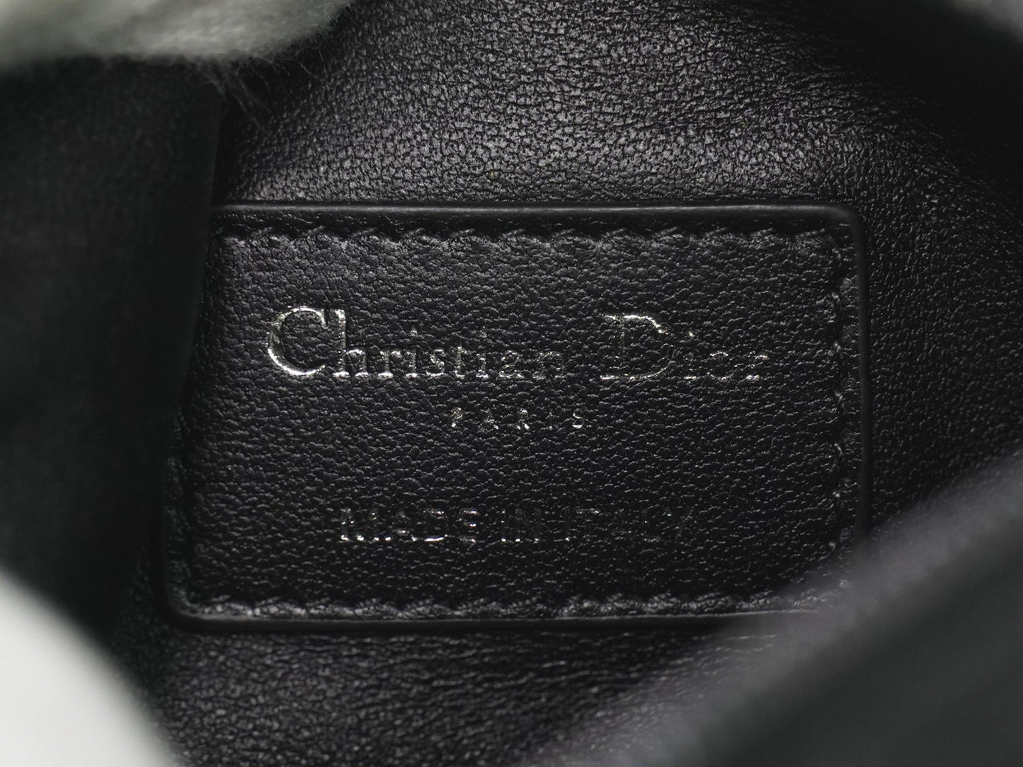 Christian Dior DiorTravel Nomad Pouch Macrocannage Quilt Calfskin, Black, Leather, Clutch