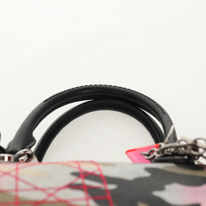 Christian Dior Polochon Satchel Limited Edition Anselm Reyle Camouflage Canvas, MULTICOLOUR, CANVAS, Travel bag