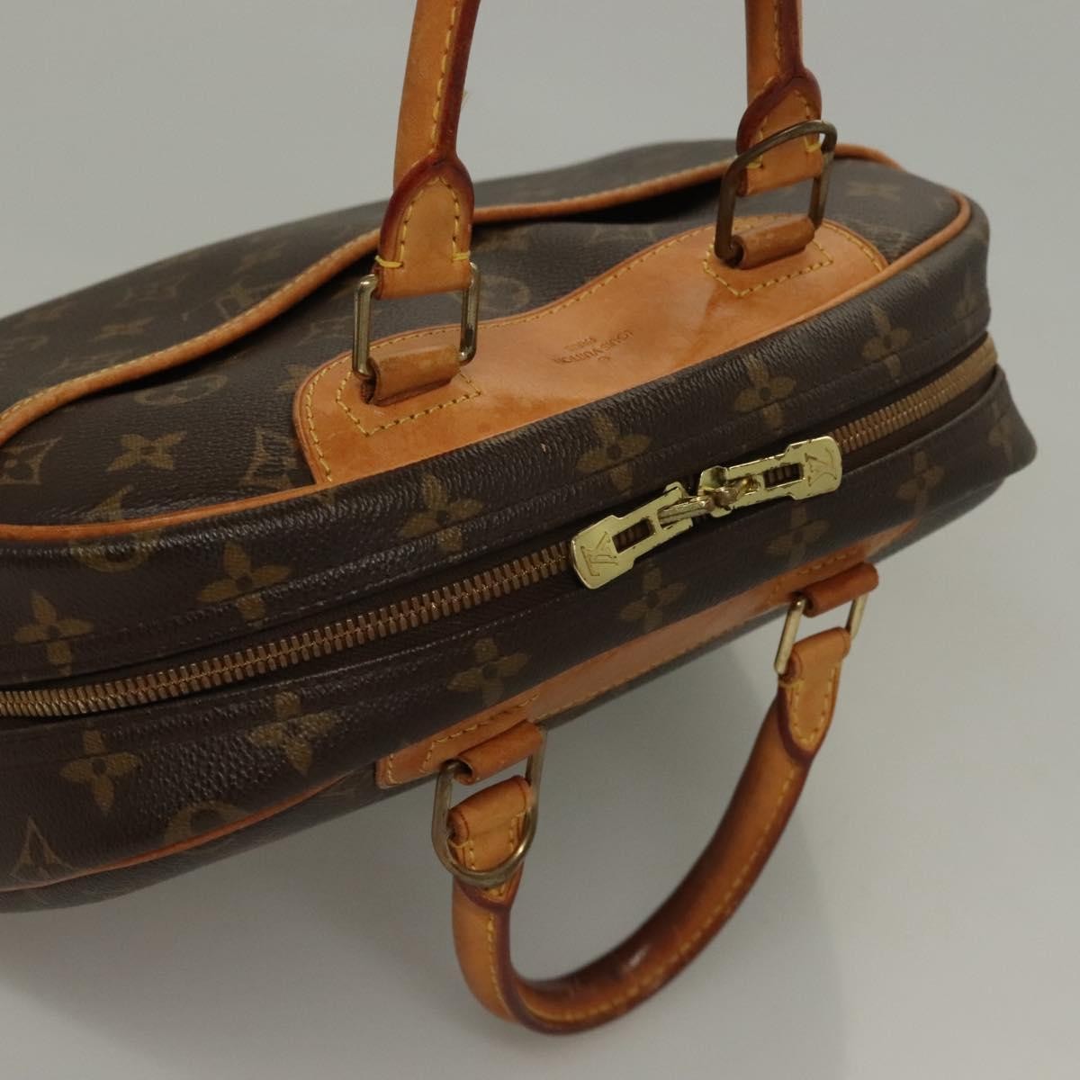 Louis Vuitton Trouville Handbag Monogram Canvas, BROWN, CANVAS, Handbag