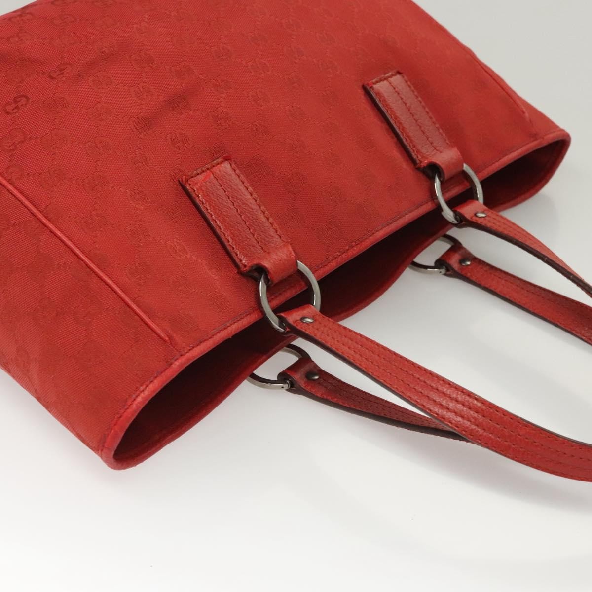 Gucci Vintage Open Tote GG Canvas, Red, Canvas, Tote Bag