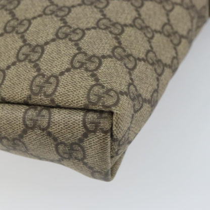 Gucci Flap Messenger GG Coated Canvas, BEIGE, PVC, Shoulder bag