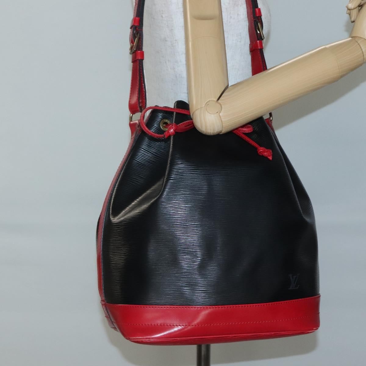 Louis Vuitton Bicolor Noe Handbag Epi Leather, Black, Leather, Shoulder Bag