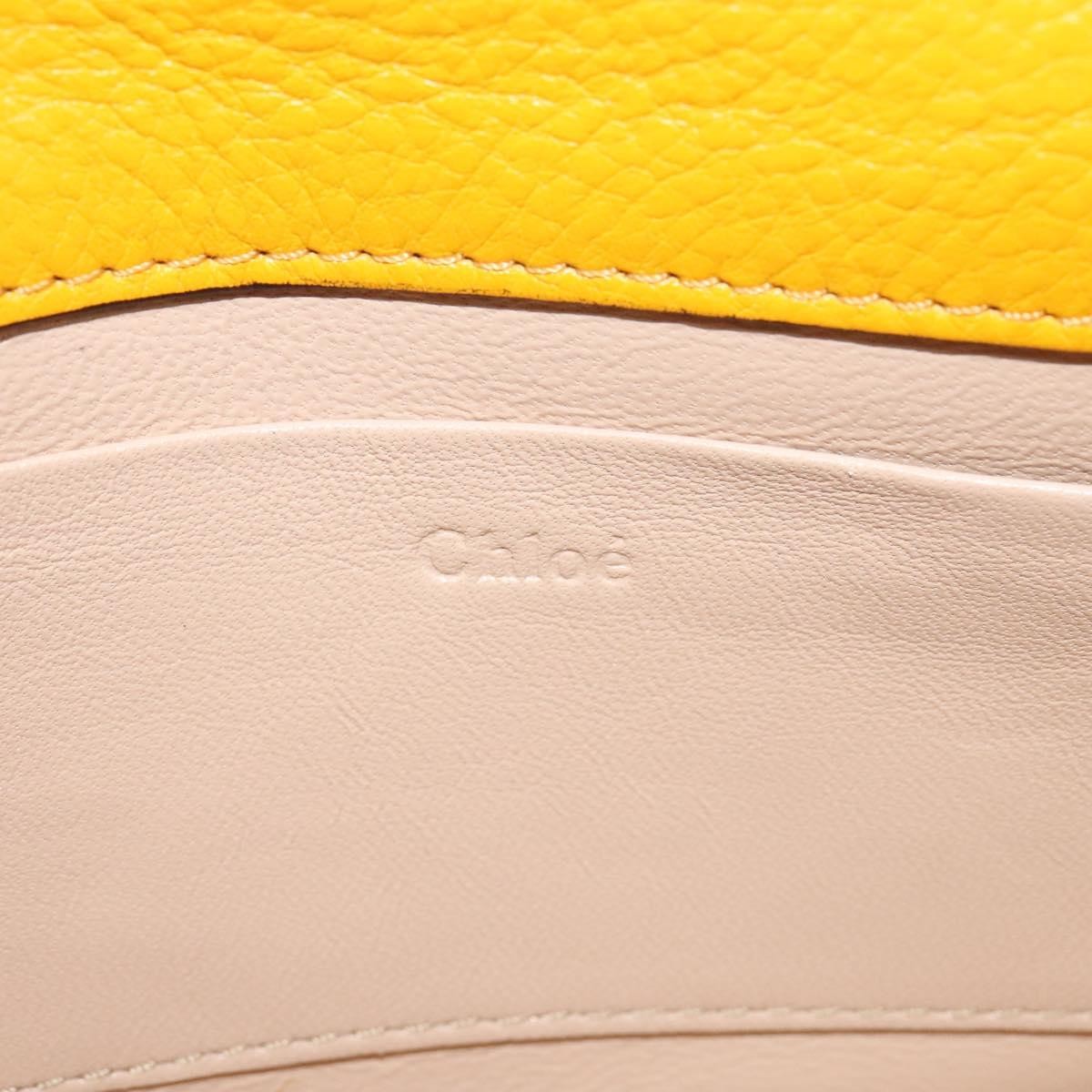 Chloe Nile Crossbody Bag Leather, YELLOW, LEATHER, Crossbody bag