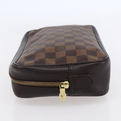 Louis Vuitton Trousse Toilette Damier Canvas, BROWN, CANVAS, Clutche & pouche