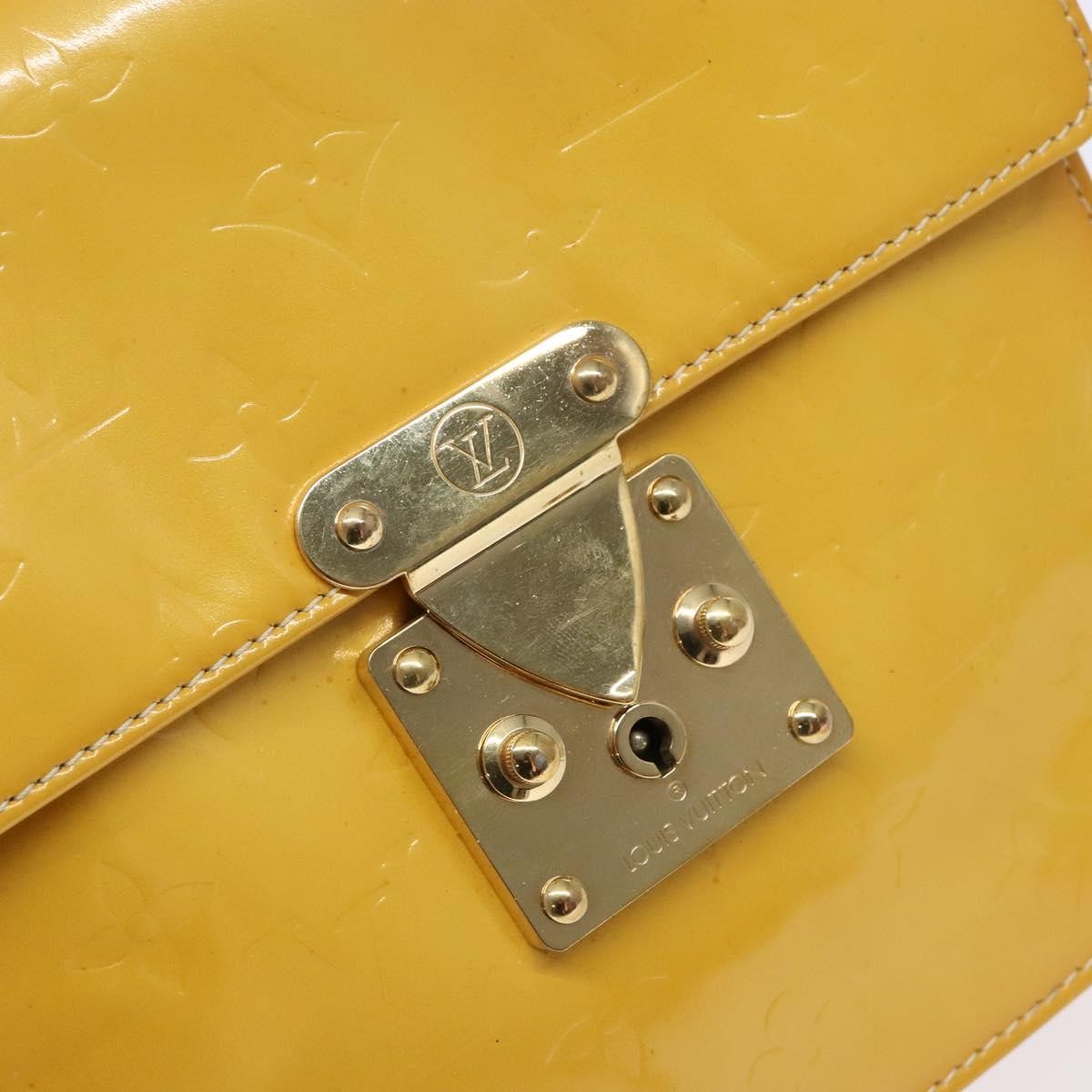 Louis Vuitton Spring Street Handbag Monogram Vernis, YELLOW, PATENT_LEATHER, Handbag