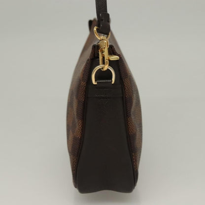 Louis Vuitton Trousse Make Up Bag Damier, BROWN, CANVAS, Clutche & pouche