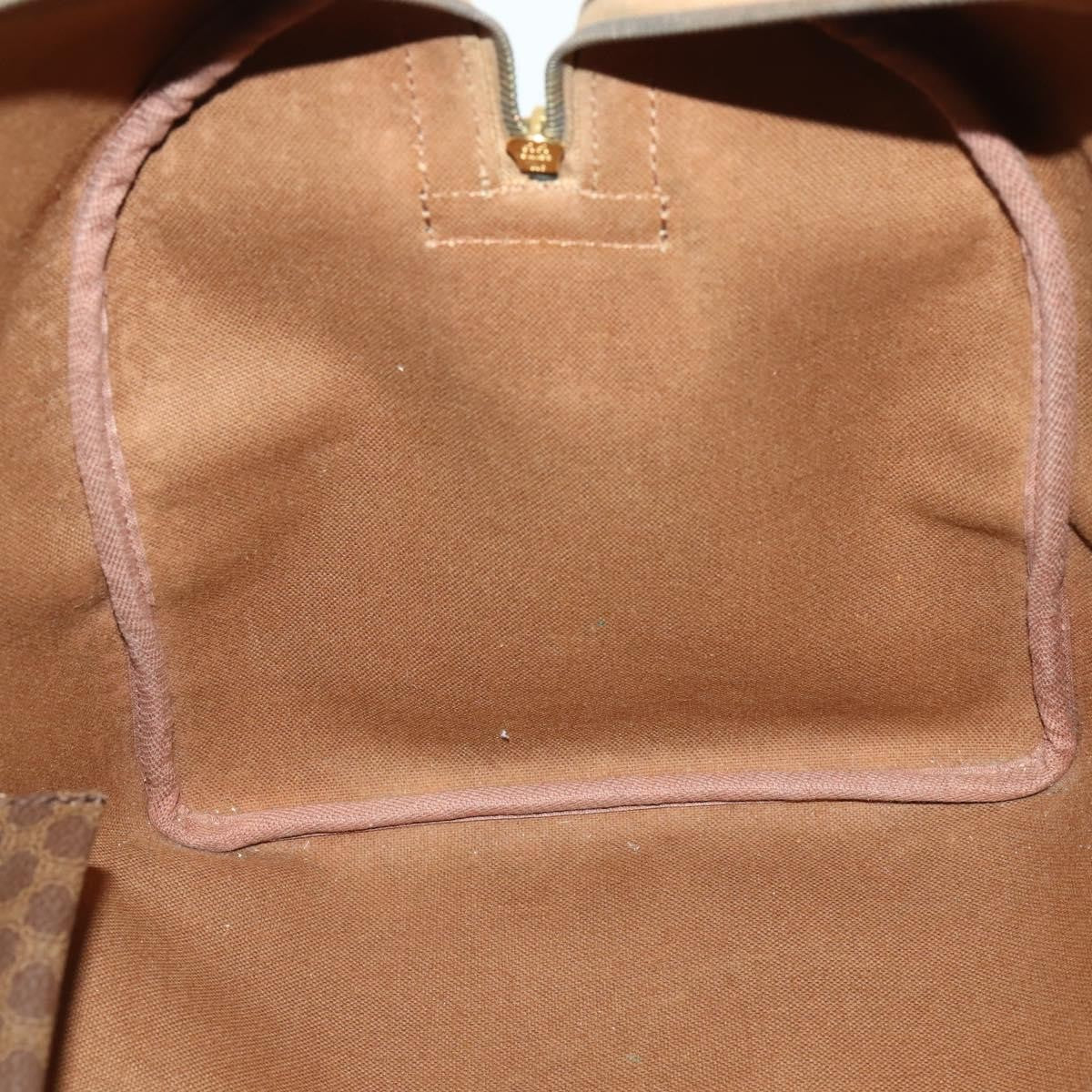 Celine Vintage Duffle Bag Canvas and Leather, BROWN, CANVAS, Travel bag