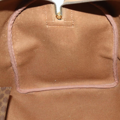 Celine Vintage Duffle Bag Canvas and Leather, BROWN, CANVAS, Travel bag