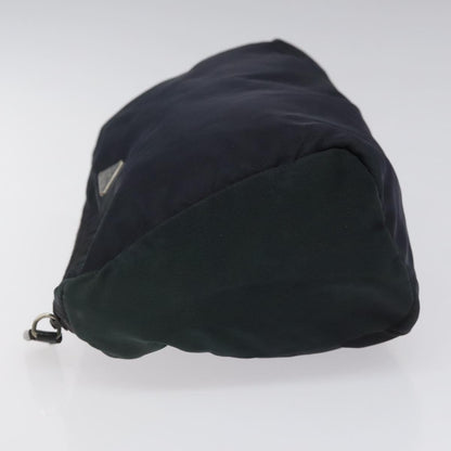 Prada Vintage Pouch Tessuto, Navy, Nylon, Clutch
