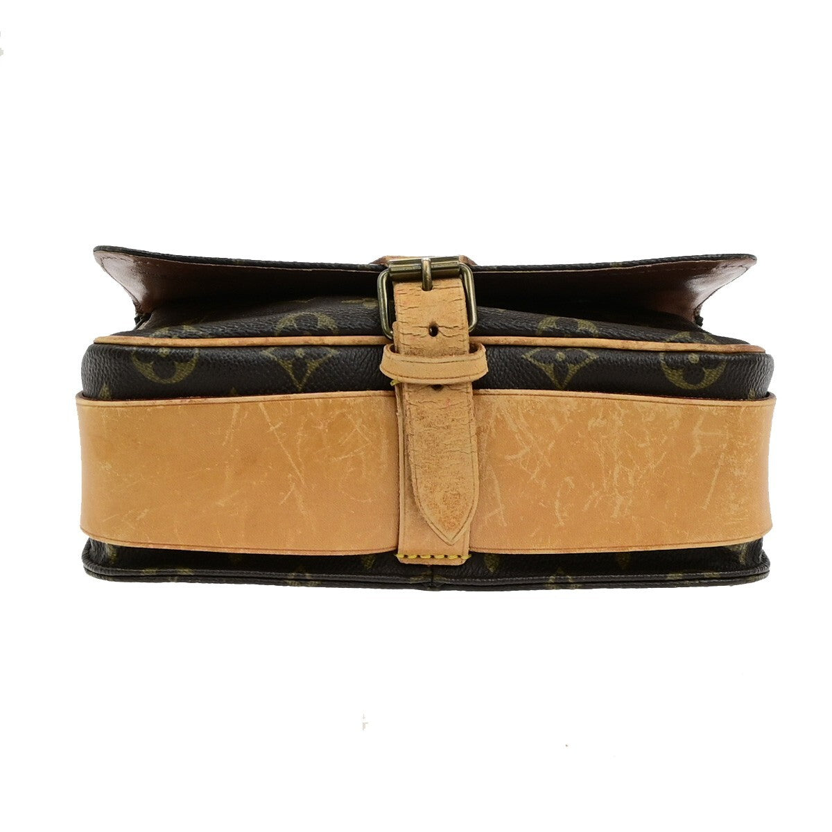 Louis Vuitton Cartouchiere Handbag Monogram Canvas, BROWN, CANVAS, Shoulder bag