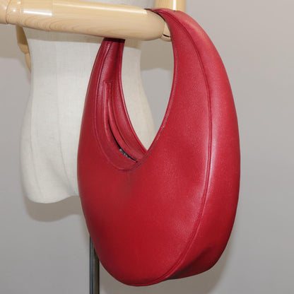 Hermes Foley cognac Handbag Leather, RED, LEATHER, Shoulder bag