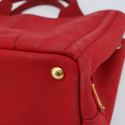 Prada Canapa Tote Canvas, Red, Canvas, Tote Bag
