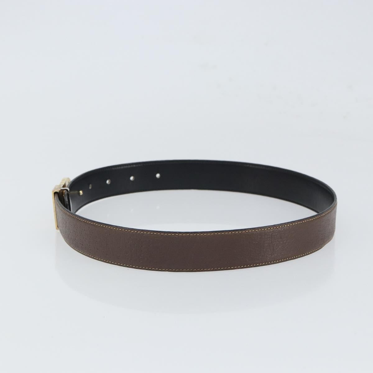 Celine Belt Leather with Metal, BROWN, LEATHER, Belts