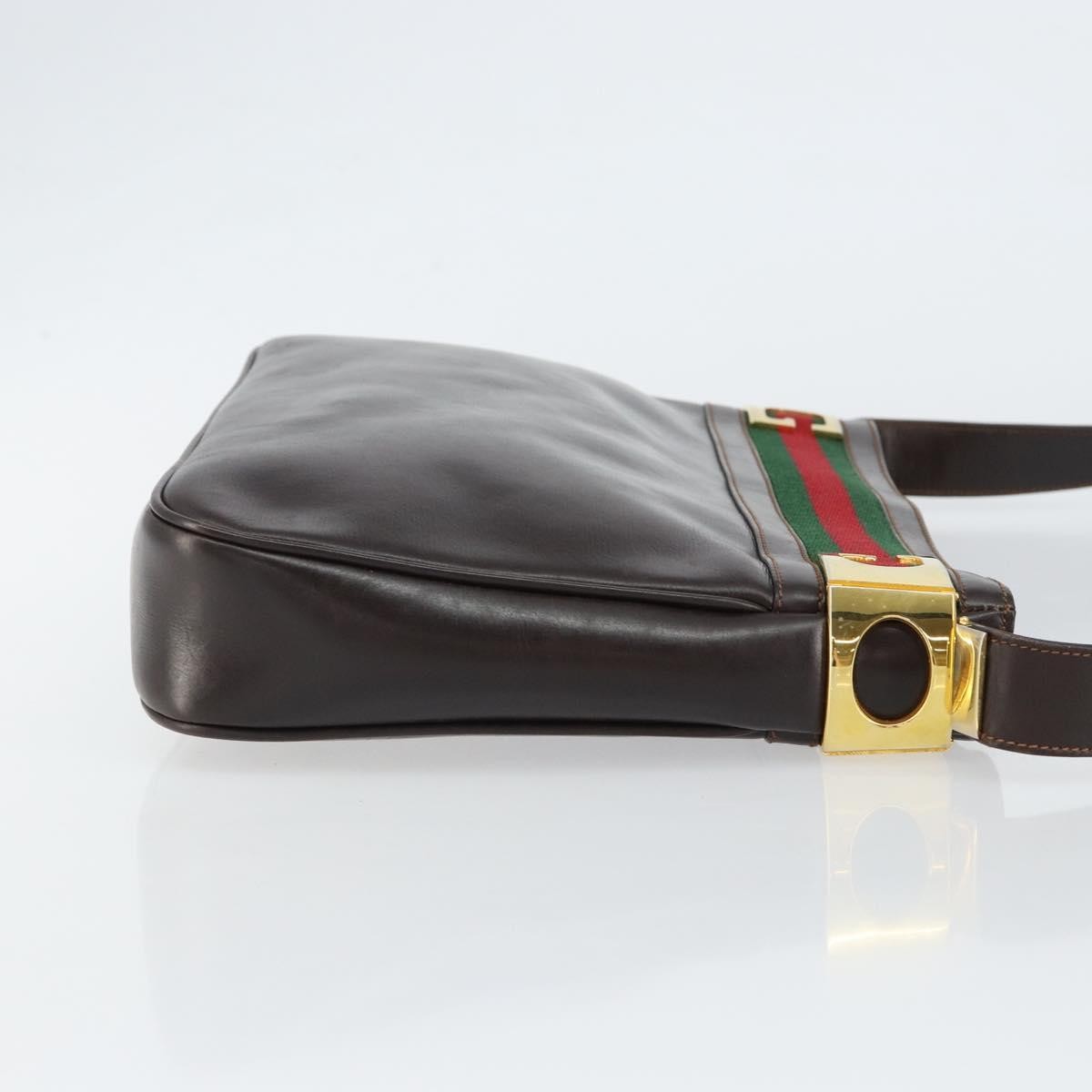 Gucci Sherry line shoulder bag Leather, BROWN, LEATHER, Shoulder bag