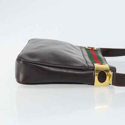 Gucci Sherry line shoulder bag Leather, BROWN, LEATHER, Shoulder bag