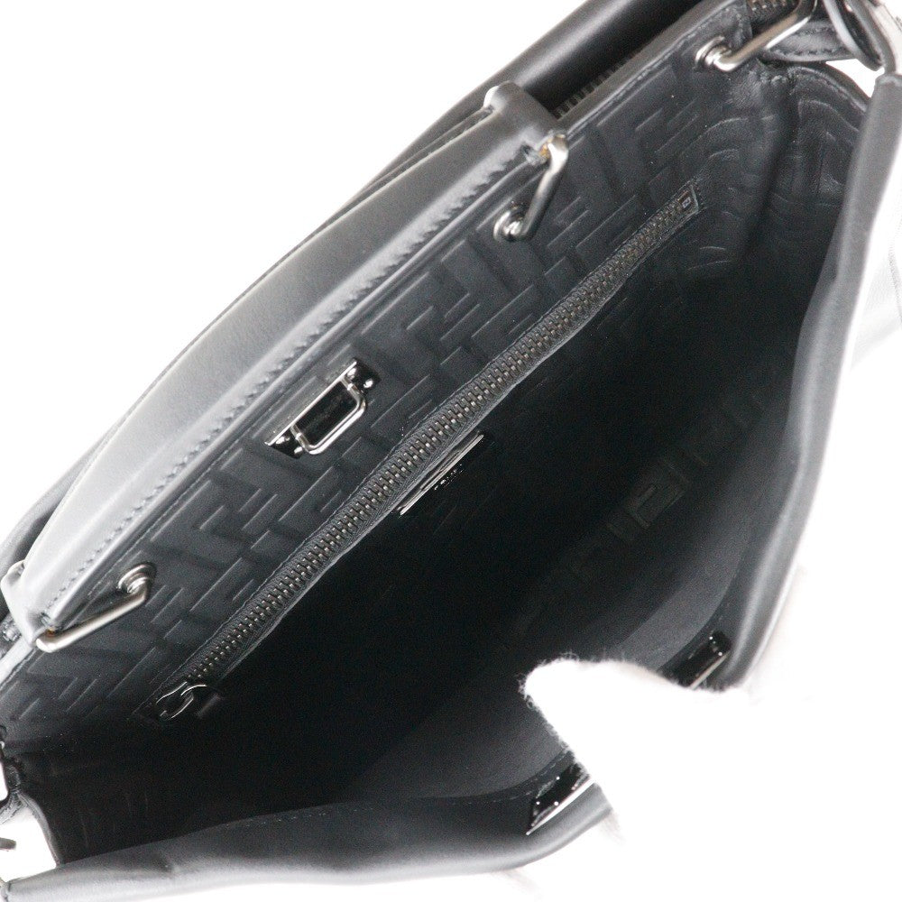 Fendi Peekaboo Iconic Fit Bag Leather, BLACK, LEATHER, Briefcase