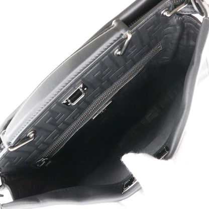Fendi Peekaboo Iconic Fit Bag Leather, BLACK, LEATHER, Briefcase