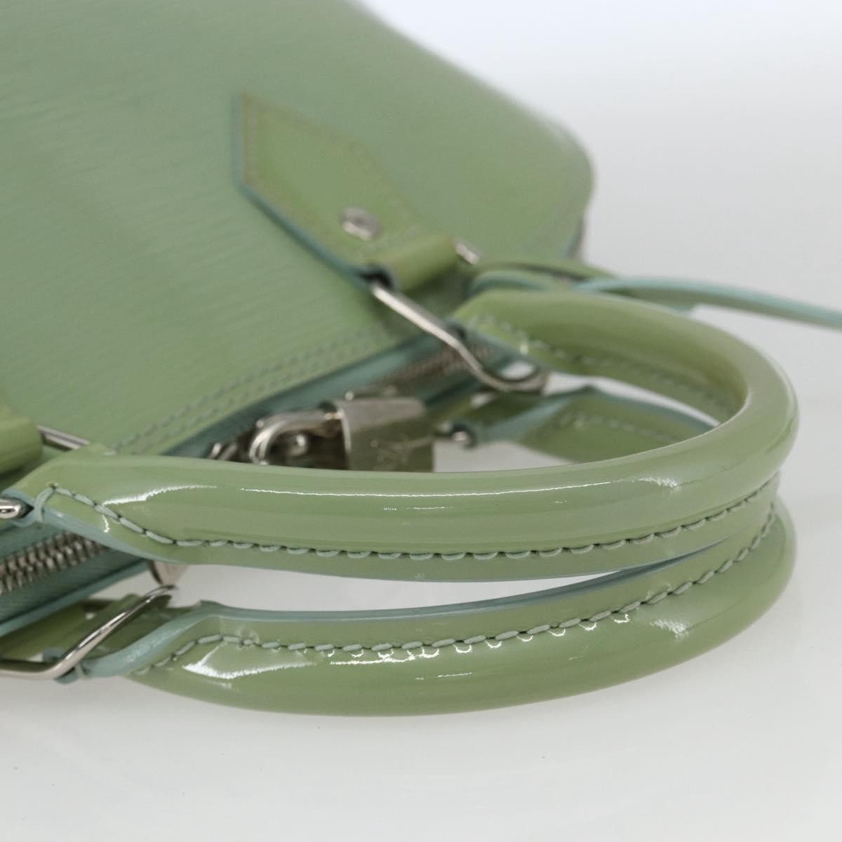 Louis Vuitton Alma Handbag Monogram Vernis, GREEN, PATENT_LEATHER, Handbag