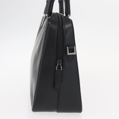 Gucci Vintage Bamboo Handle Bag Leather, BLACK, LEATHER, Handbag
