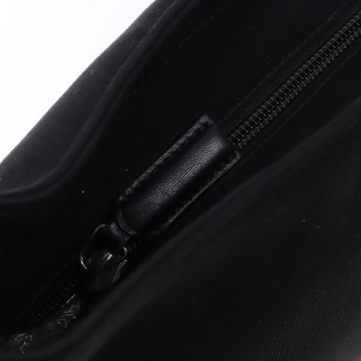 Salvatore Ferragamo Vala Shoulder Bag Canvas, BLACK, CANVAS, Shoulder bag