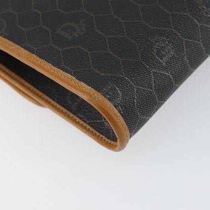 Christian Dior Vintage Honeycomb chain Canvas, BLACK, CANVAS, Shoulder bag
