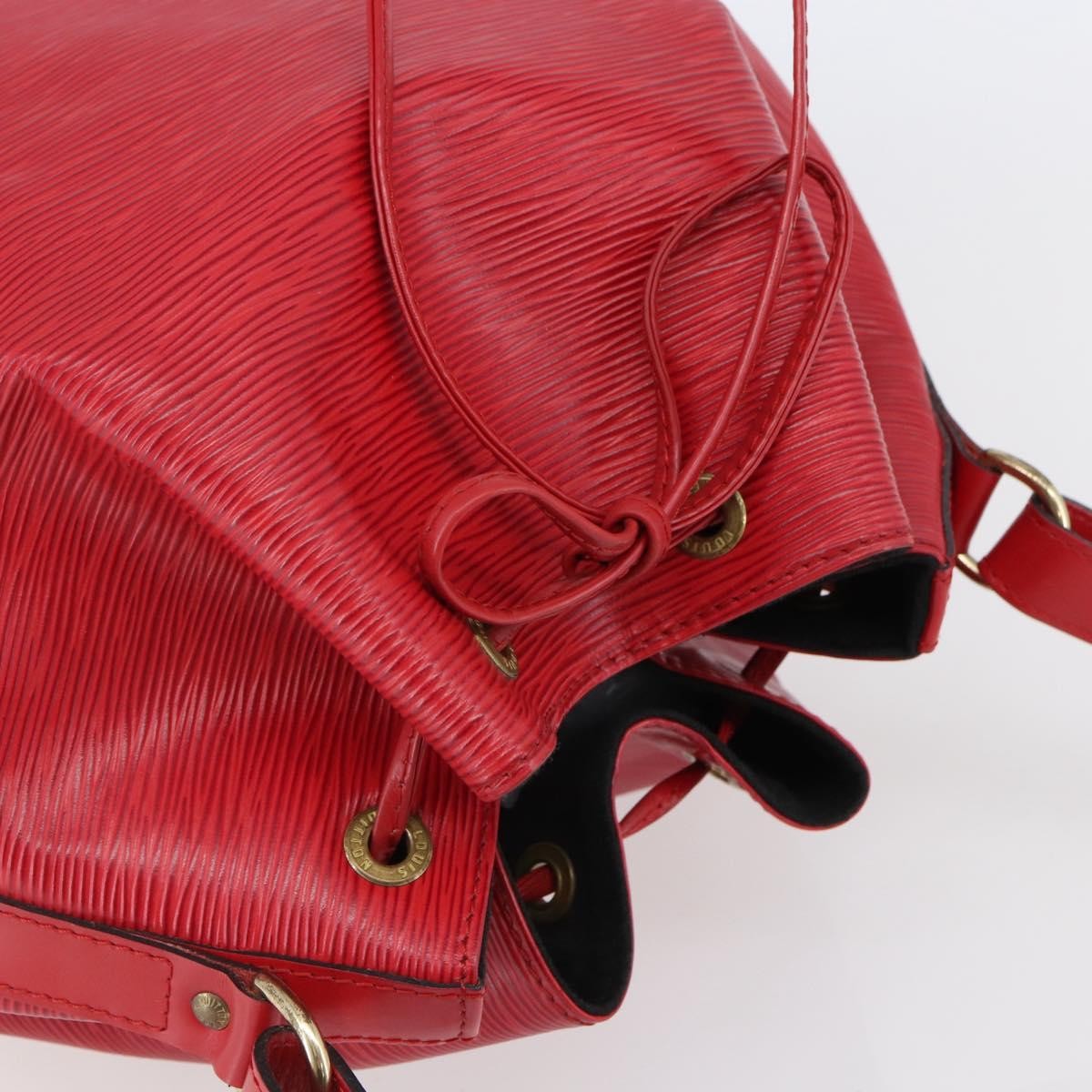 Louis Vuitton Petit Noe Handbag Epi Leather, RED, LEATHER, Handbag