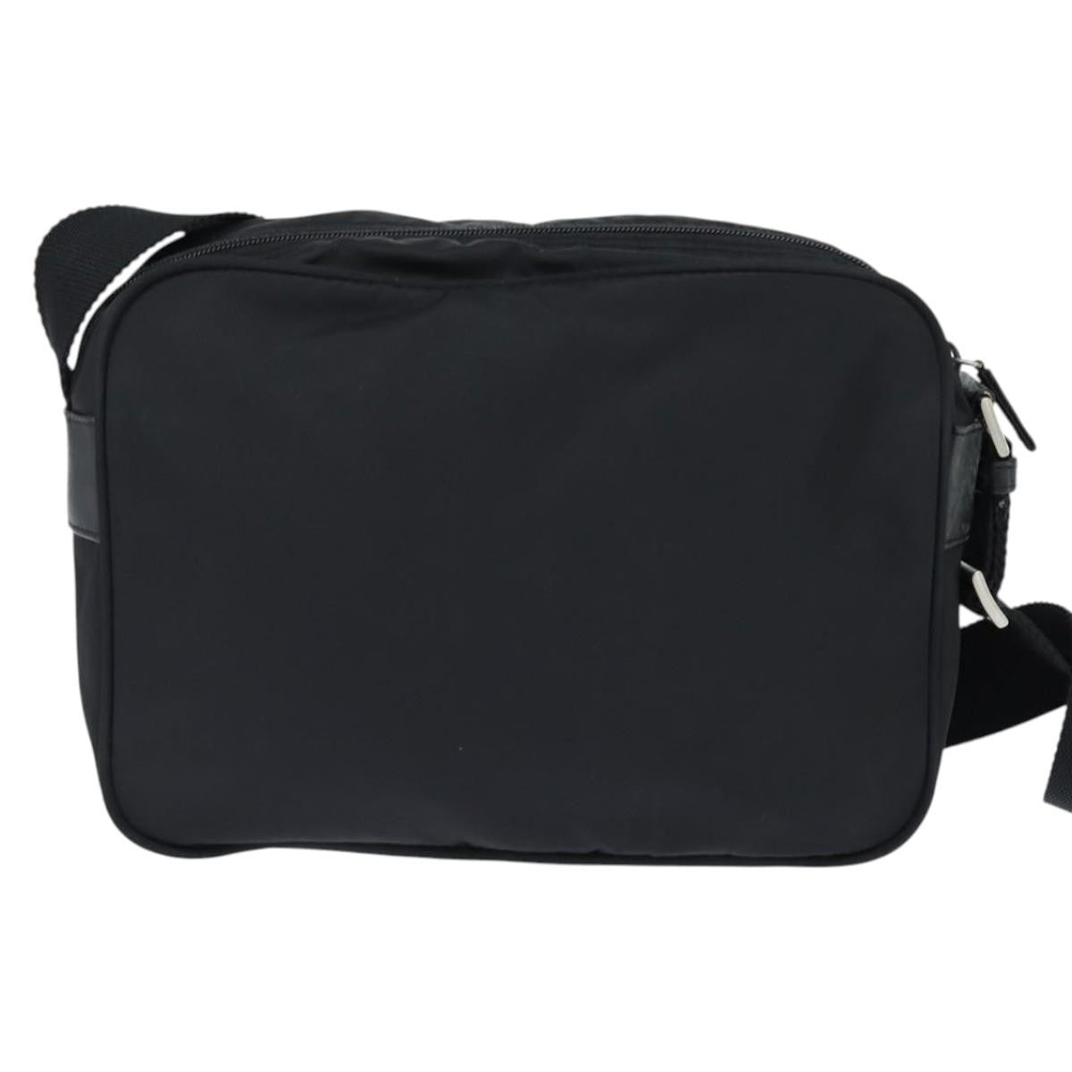 Prada Front Pocket Camera Bag Tessuto, BLACK, NYLON, Shoulder bag