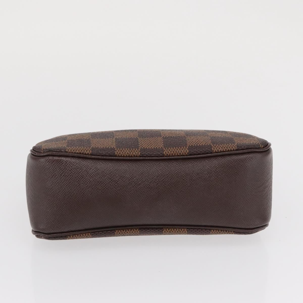 Louis Vuitton Trousse Make Up Bag Damier, BROWN, CANVAS, Clutche & pouche