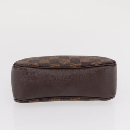 Louis Vuitton Trousse Make Up Bag Damier, BROWN, CANVAS, Clutche & pouche