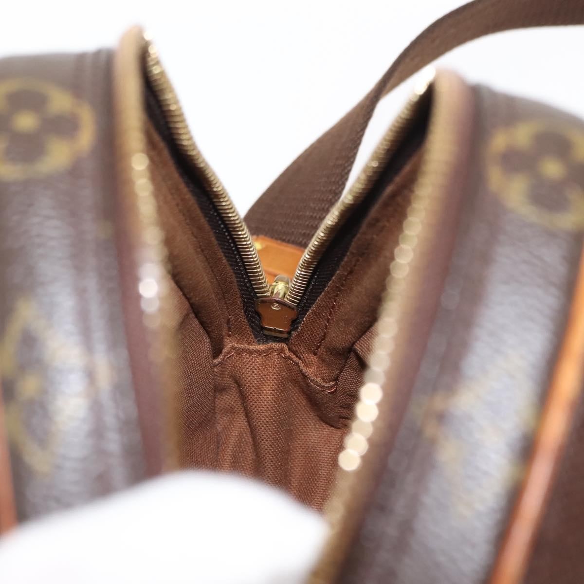 Louis Vuitton Pochette Gange Monogram Canvas, BROWN, CANVAS, Clutche & pouche