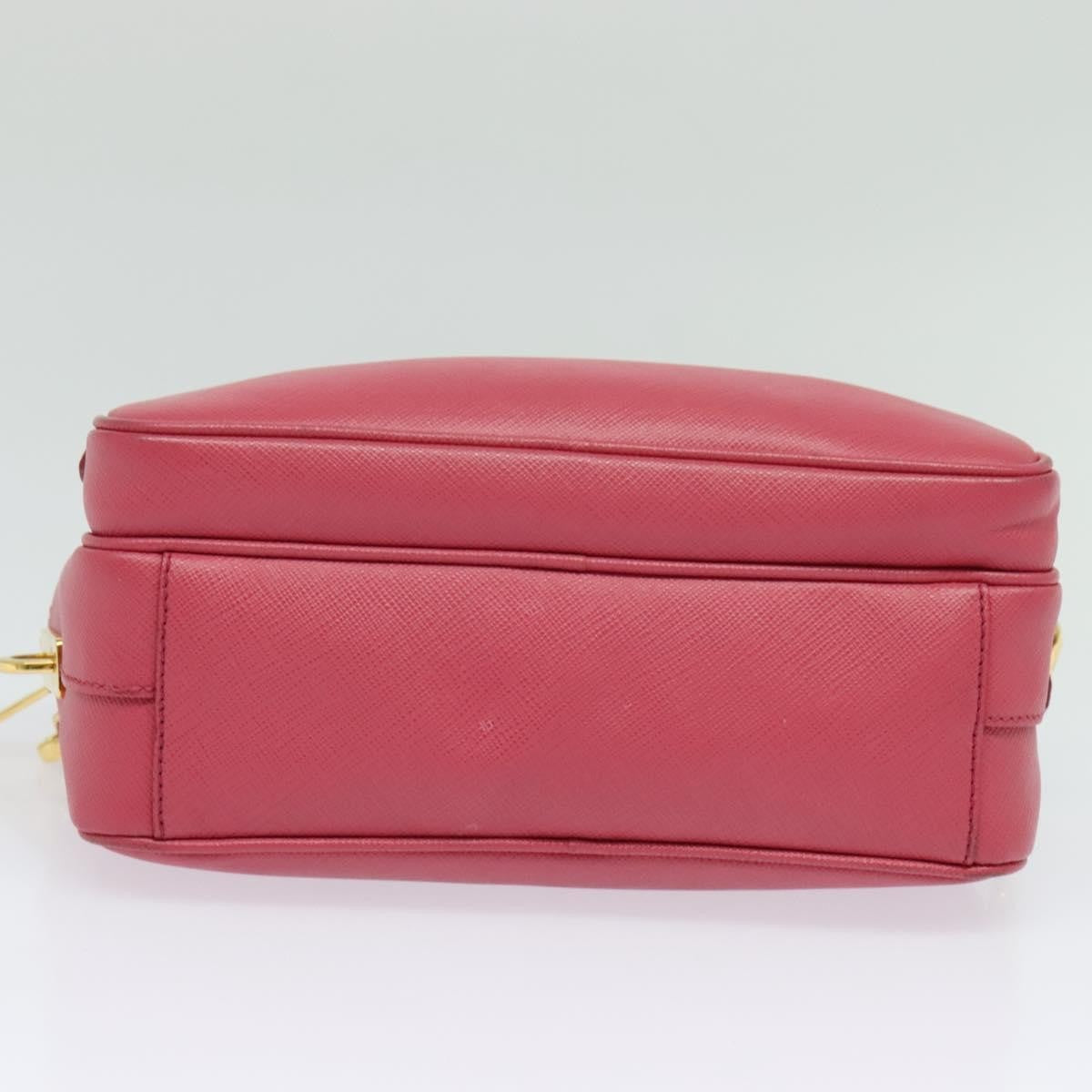 Prada Front Pocket Crossbody Bag Saffiano Leather, PINK, LEATHER, Shoulder bag