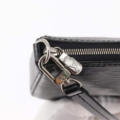 Louis Vuitton Pochette Accessoires NM Electric Epi Leather, BLACK, LEATHER, Clutche & pouche