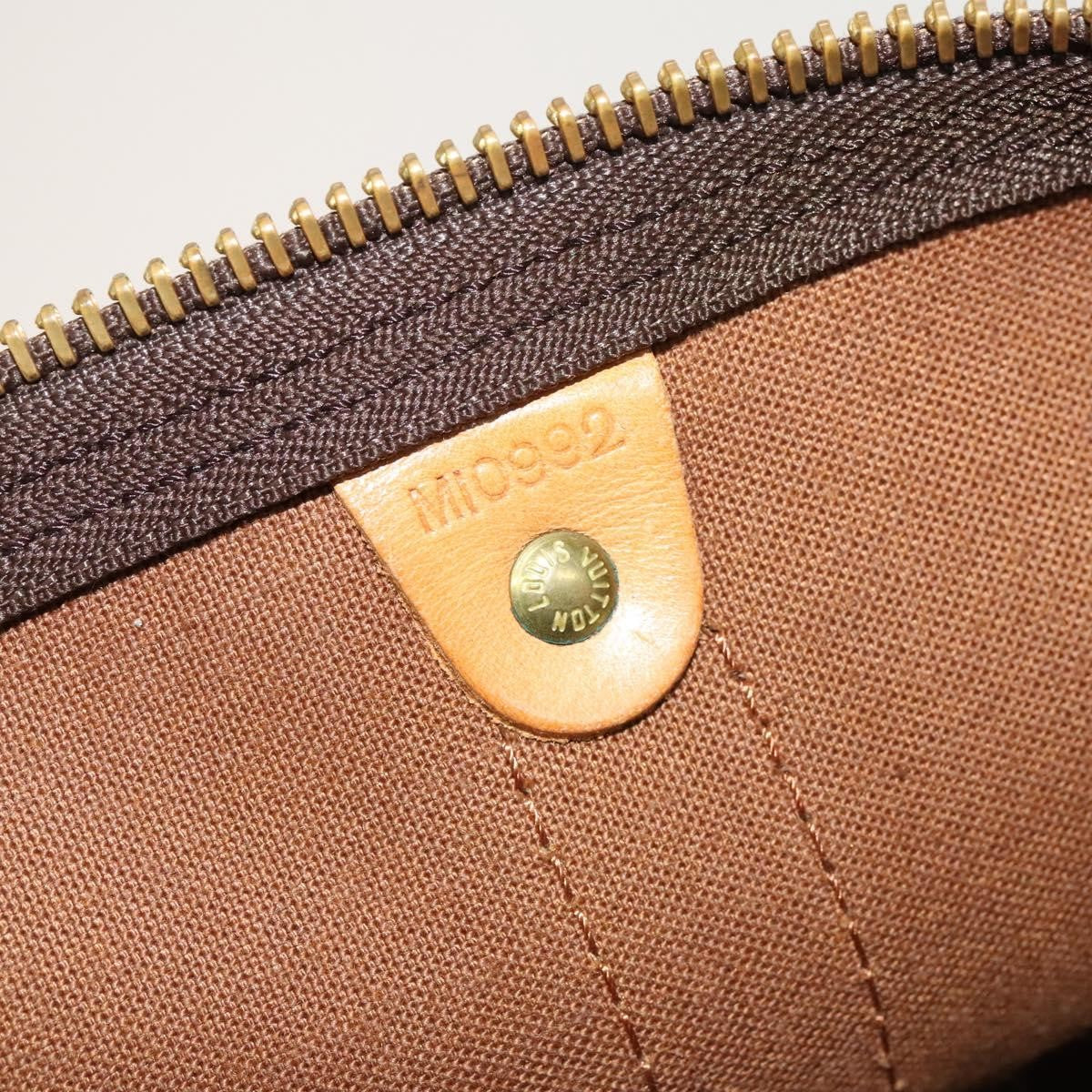 Louis Vuitton Keepall Bag Monogram Canvas, BROWN, CANVAS, Travel bag