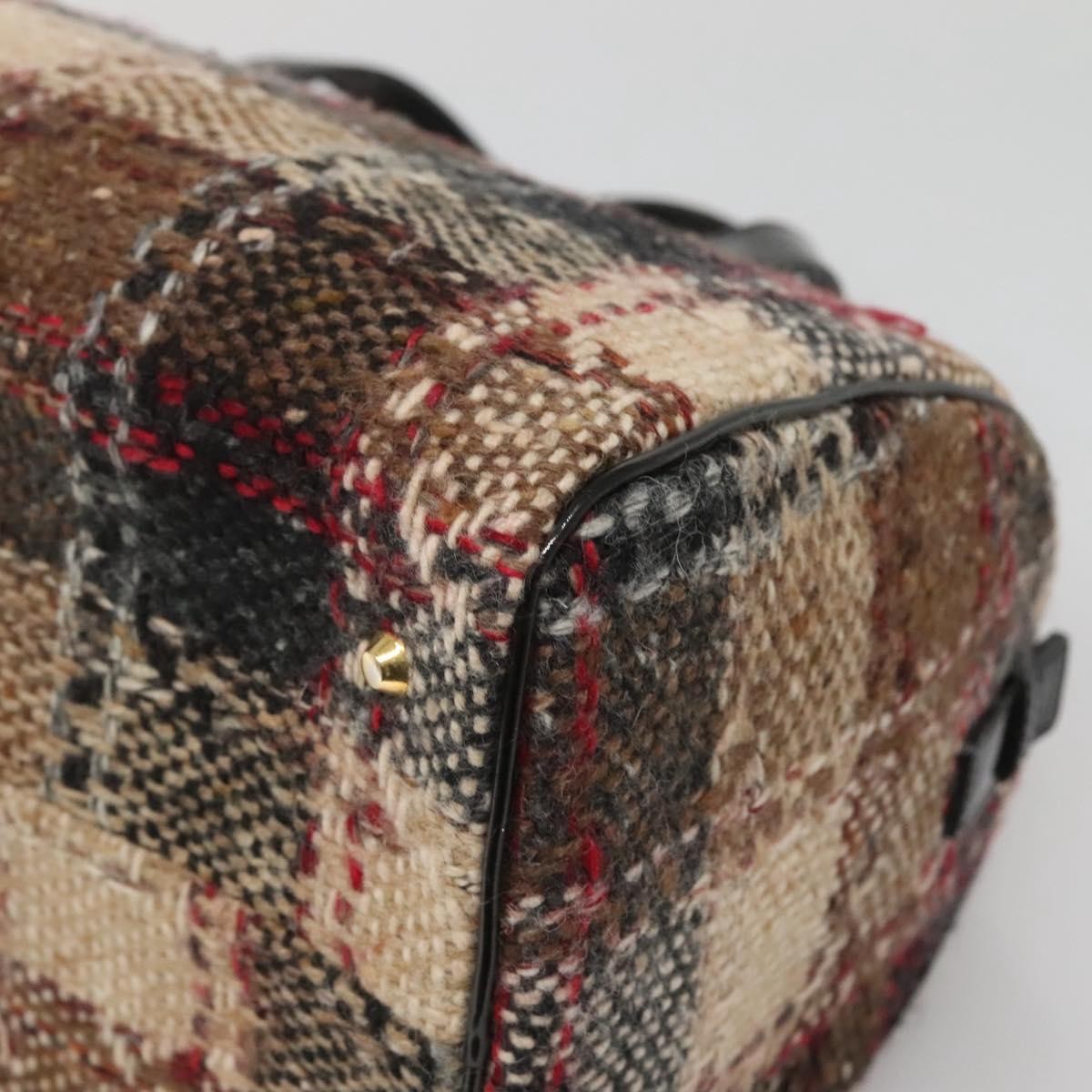 Burberry Nova Check Handbag Wool, BEIGE, WOOL, Handbag
