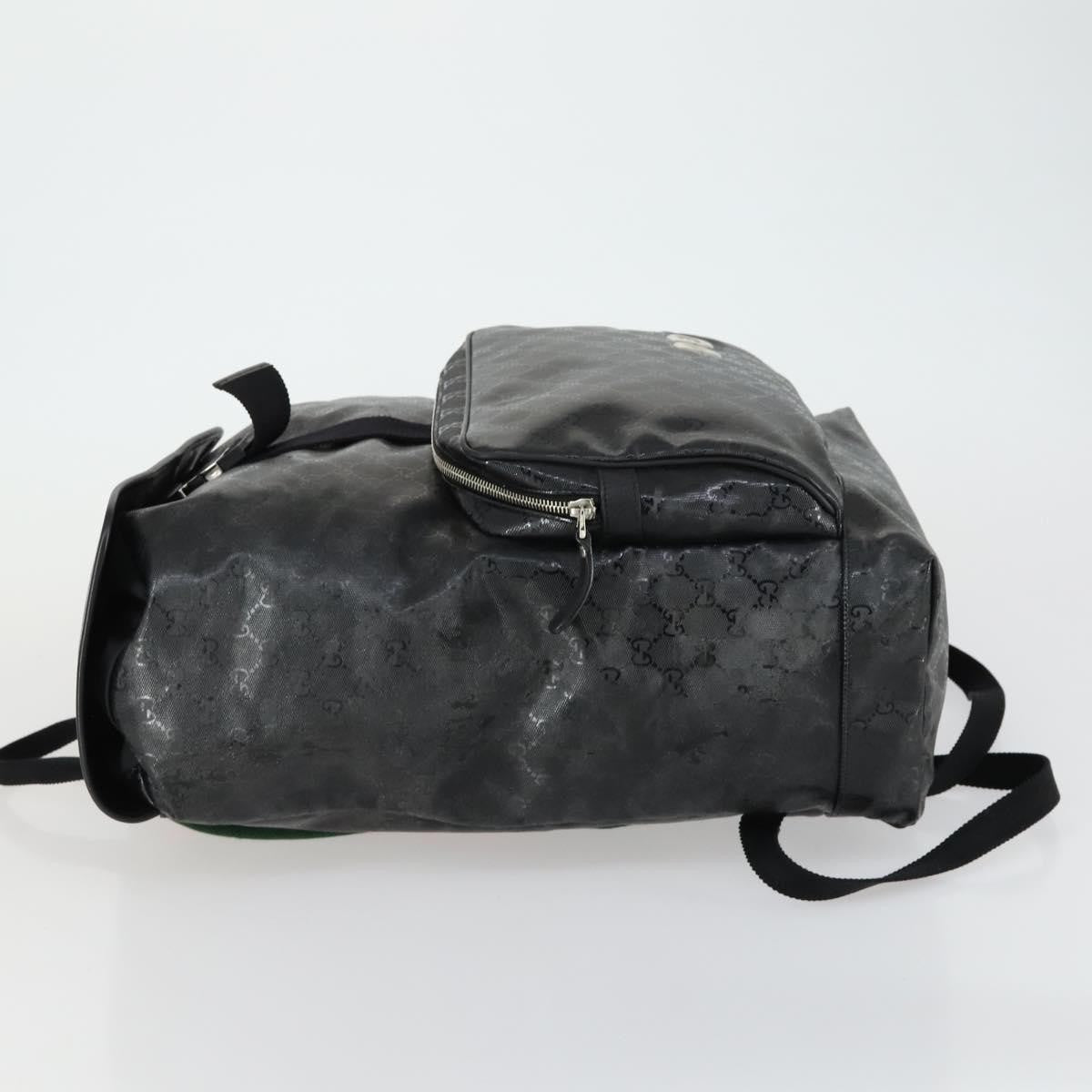 Gucci Buckle Backpack GG Imprime, BLACK, CANVAS, Backpack