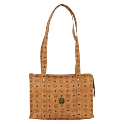 MCM Vintage Visetos Tote bag Canvas, BROWN, PVC, Tote bag