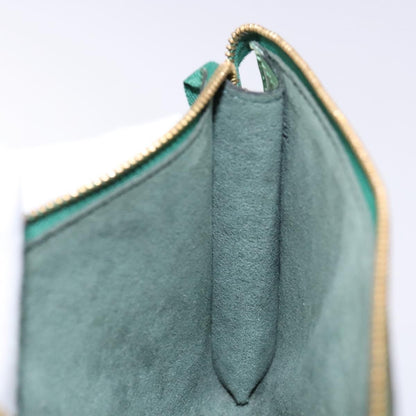 Louis Vuitton Pochette Accessoires Epi Leather, GREEN, LEATHER, Clutche & pouche
