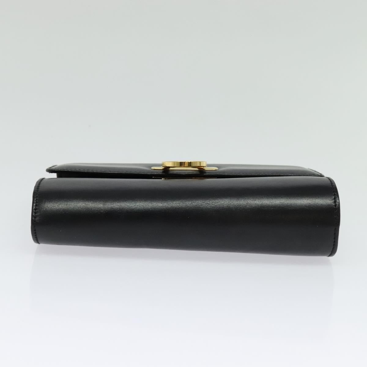 Salvatore Ferragamo Gancini Box Crossbody Bag Leather, BLACK, LEATHER, Shoulder bag