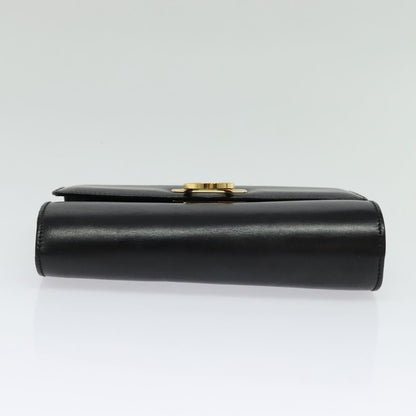 Salvatore Ferragamo Gancini Box Crossbody Bag Leather, BLACK, LEATHER, Shoulder bag