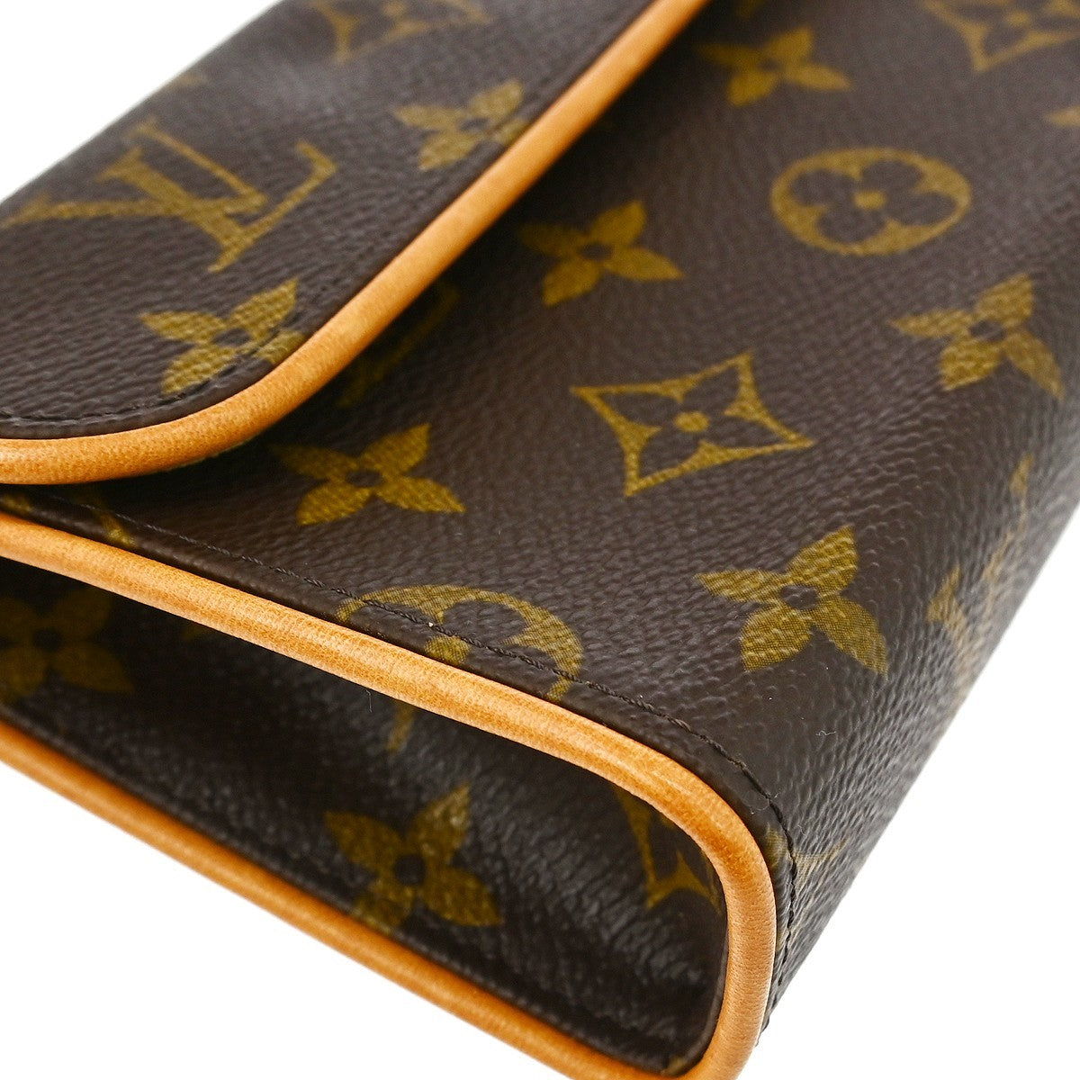 Louis Vuitton Florentine Pochette Monogram Canvas, Brown, Canvas, Clutch