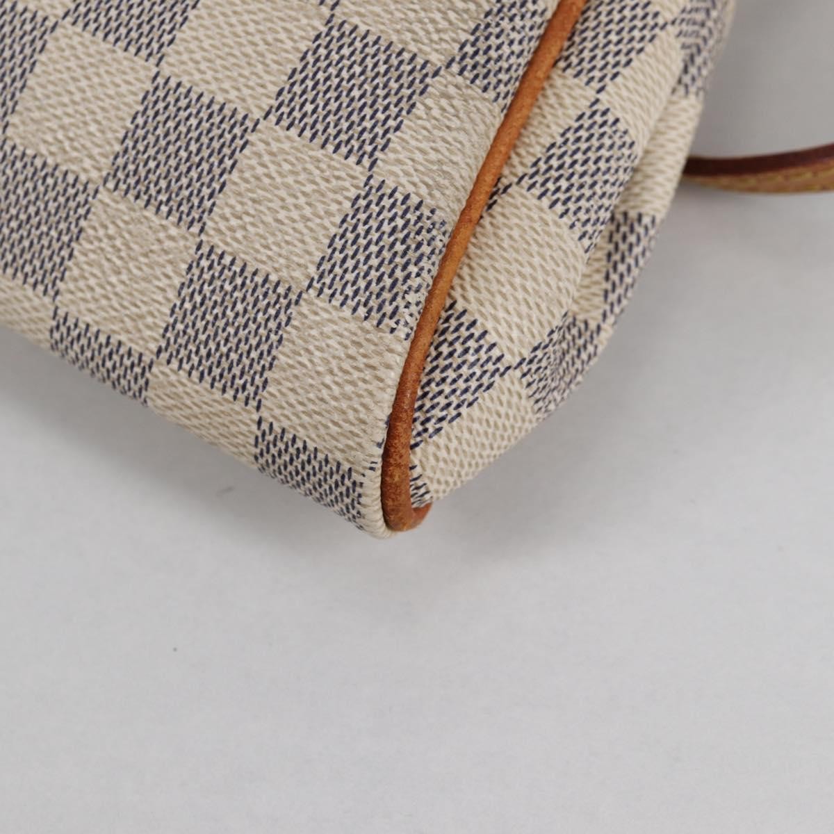 Louis Vuitton Eva Handbag Damier, WHITE, CANVAS, Shoulder bag