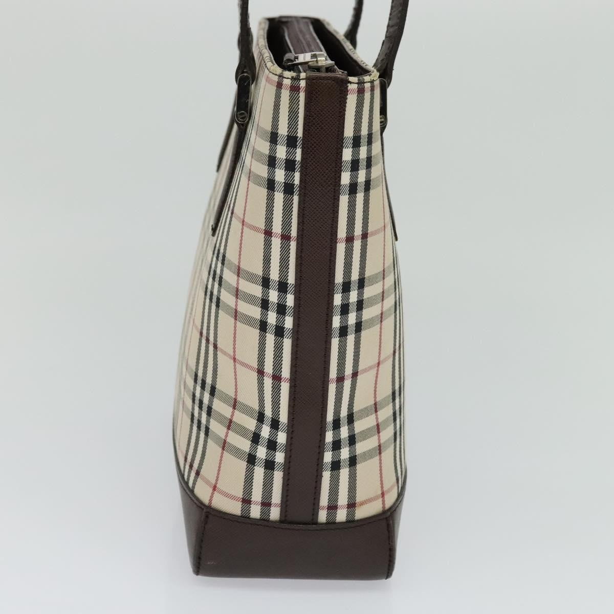 Burberry Nova Check Tote canvas check pattern, BEIGE, CANVAS, Tote bag
