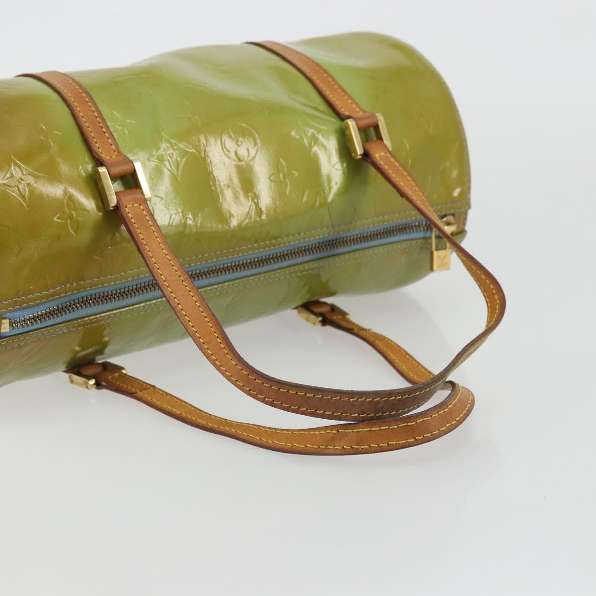 Louis Vuitton Bedford Handbag Monogram Vernis, Green, Patent Leather, Handbag