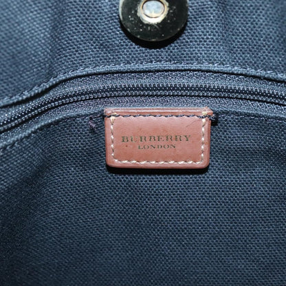 Burberry Top Handle Tote Haymarket Coated Canvas, BEIGE, PVC, Tote bag