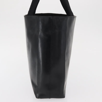 Prada Vintage Tote Leather, BLACK, LEATHER, Tote bag