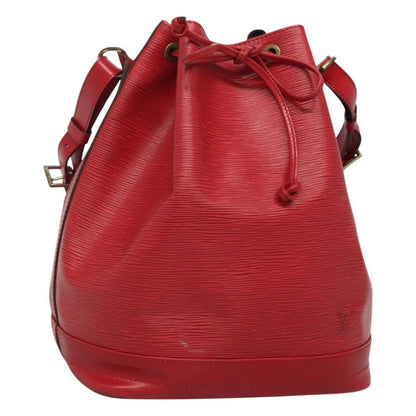 Louis Vuitton Noe Handbag Epi leather, RED, LEATHER, Handbag