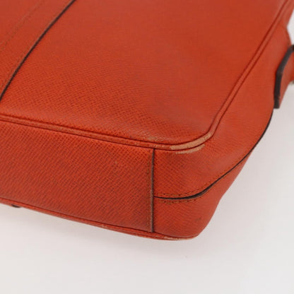 Louis Vuitton Porte-Documents Voyage Briefcase Taiga Leather, ORANGE, LEATHER, Briefcase